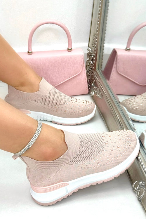 Stretchsocken-Sneaker Pink