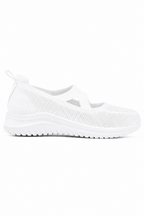 Bequeme Strick-Sneaker Weiß 3