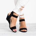 Damen Sandalen mit Keilabsatz in verschiedenen Farben