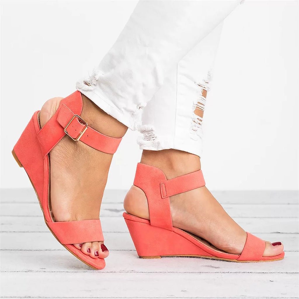 Damen Sandalen mit Keilabsatz in verschiedenen Farben 3
