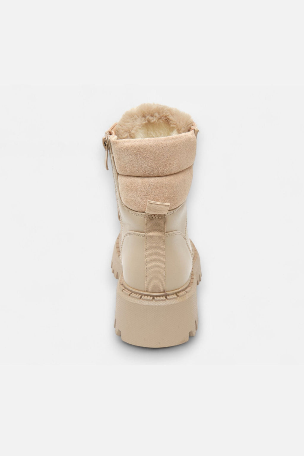 Faux-Fell Ankle Boots in Mocha für Damen 8