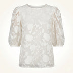 Elegante floral Puffärmel Bluse für Frauen 2