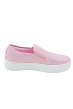 Slip-On Sneaker Pink mit Kristallverzierung 3