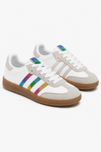 Turnschuhe Weiß mit Kristalldetails 3