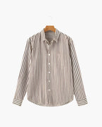 Gestreiftes Herrenhemd Beige 4