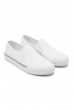 Slip-On-Sneaker Weiß mit Kristallbesatz 3