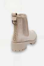 Glitzernde Chainstorm Stiefel in Nude für Damen 10