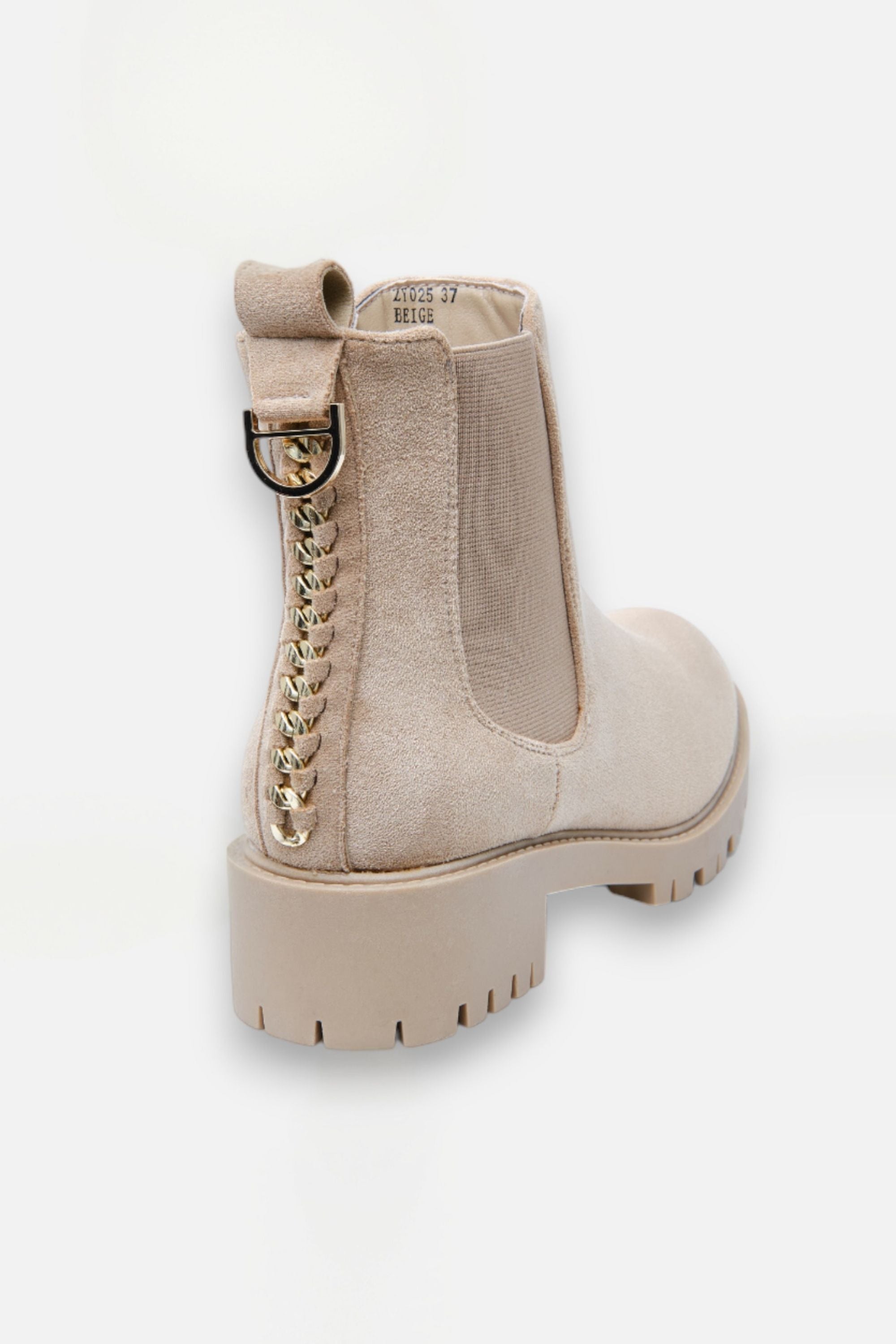Glitzernde Chainstorm Stiefel in Nude für Damen 10