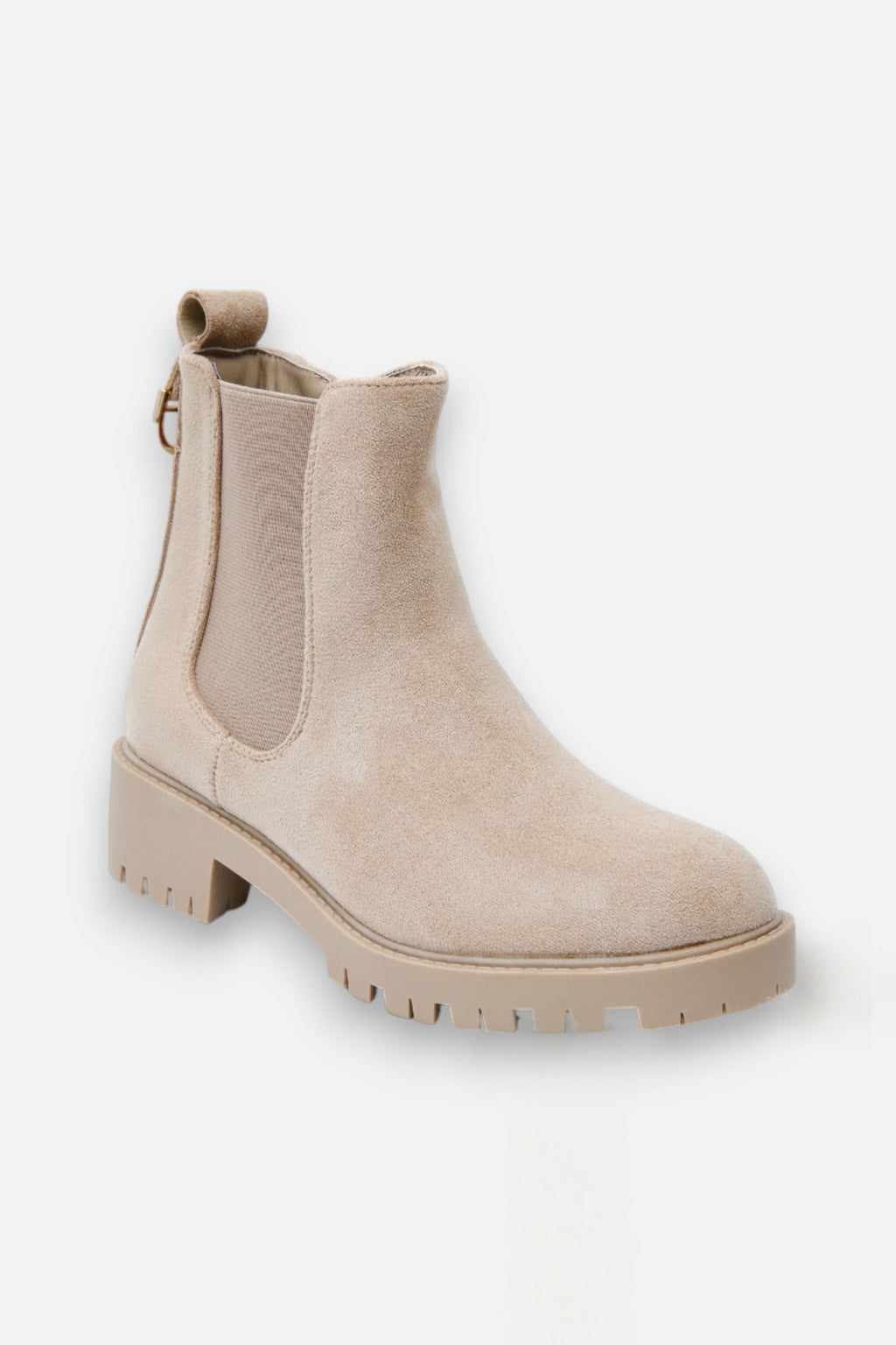 Glitzernde Chainstorm Stiefel in Nude für Damen 9