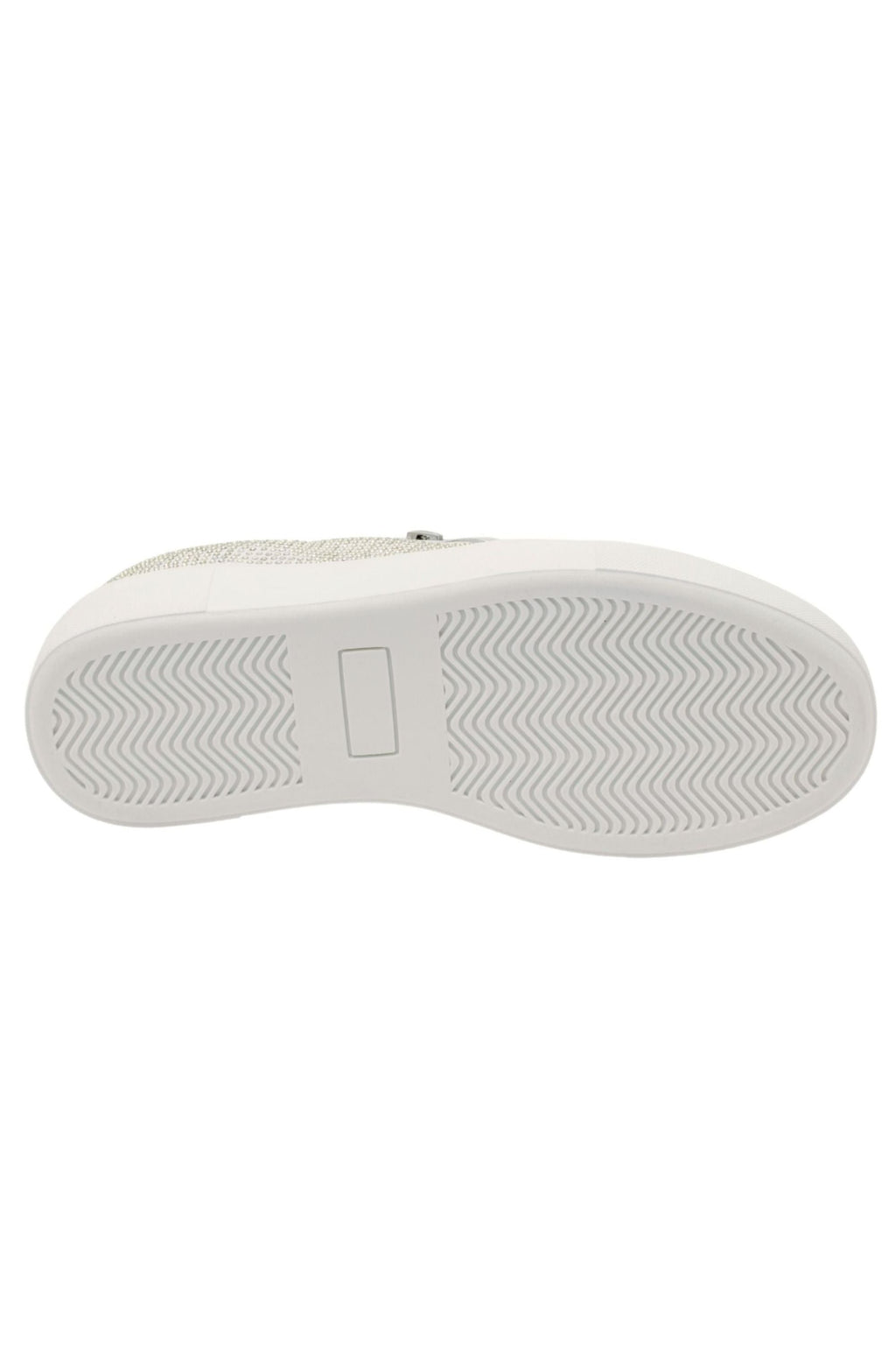 Glitzernde Slip-On Sneaker in Weiß mit Kristallverzierung 6