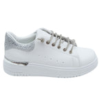 Glitzernde Sneaker in Weiß für Damen 6