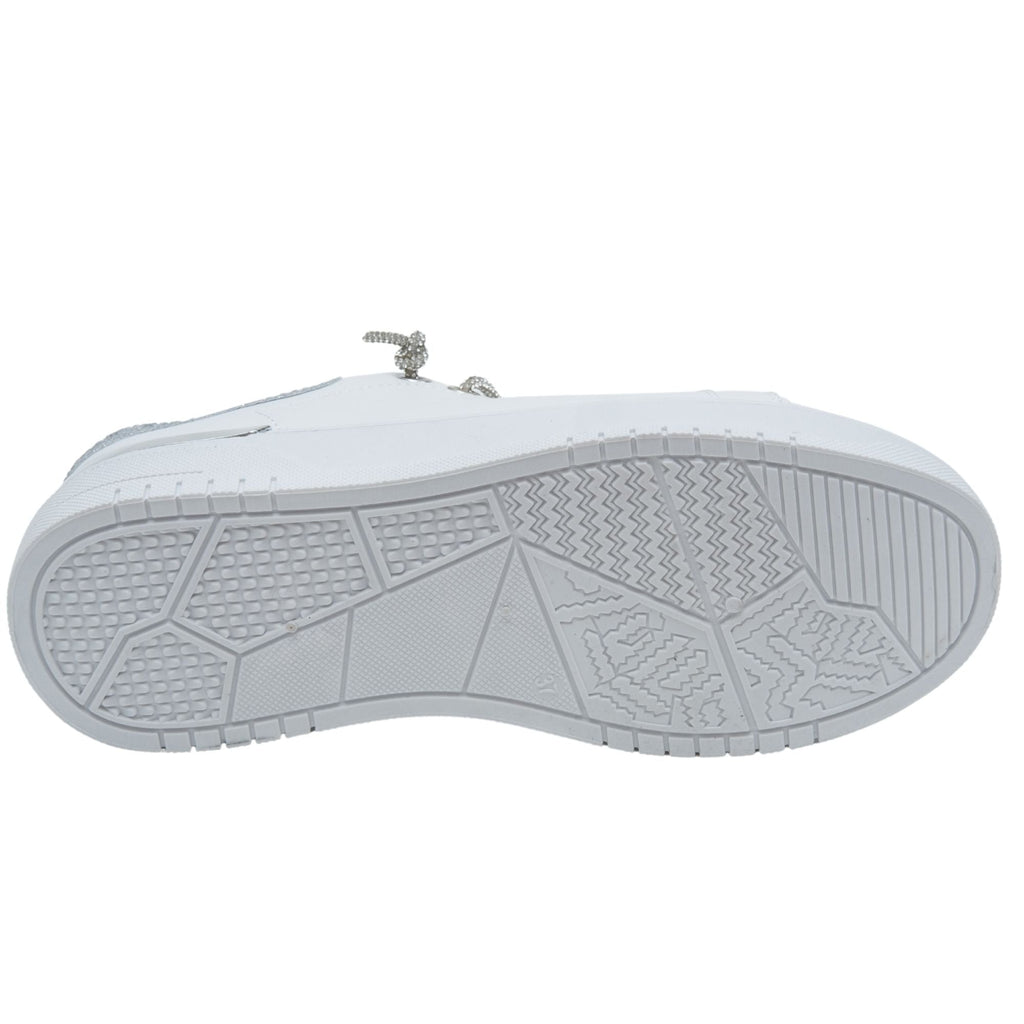Glitzernde Sneaker in Weiß für Damen 7