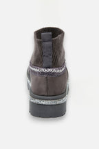 Glitzernde Stretch Sock Warmer Mini Snugg Slipper Boots in Grau 8