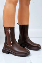 Elegante braune Chelsea Boots für Damen 2