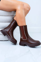 Elegante braune Chelsea Boots für Damen 3