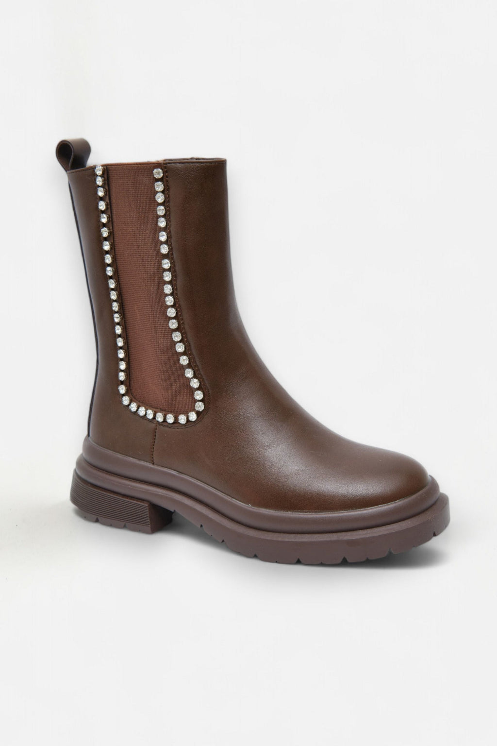 Elegante braune Chelsea Boots für Damen 6