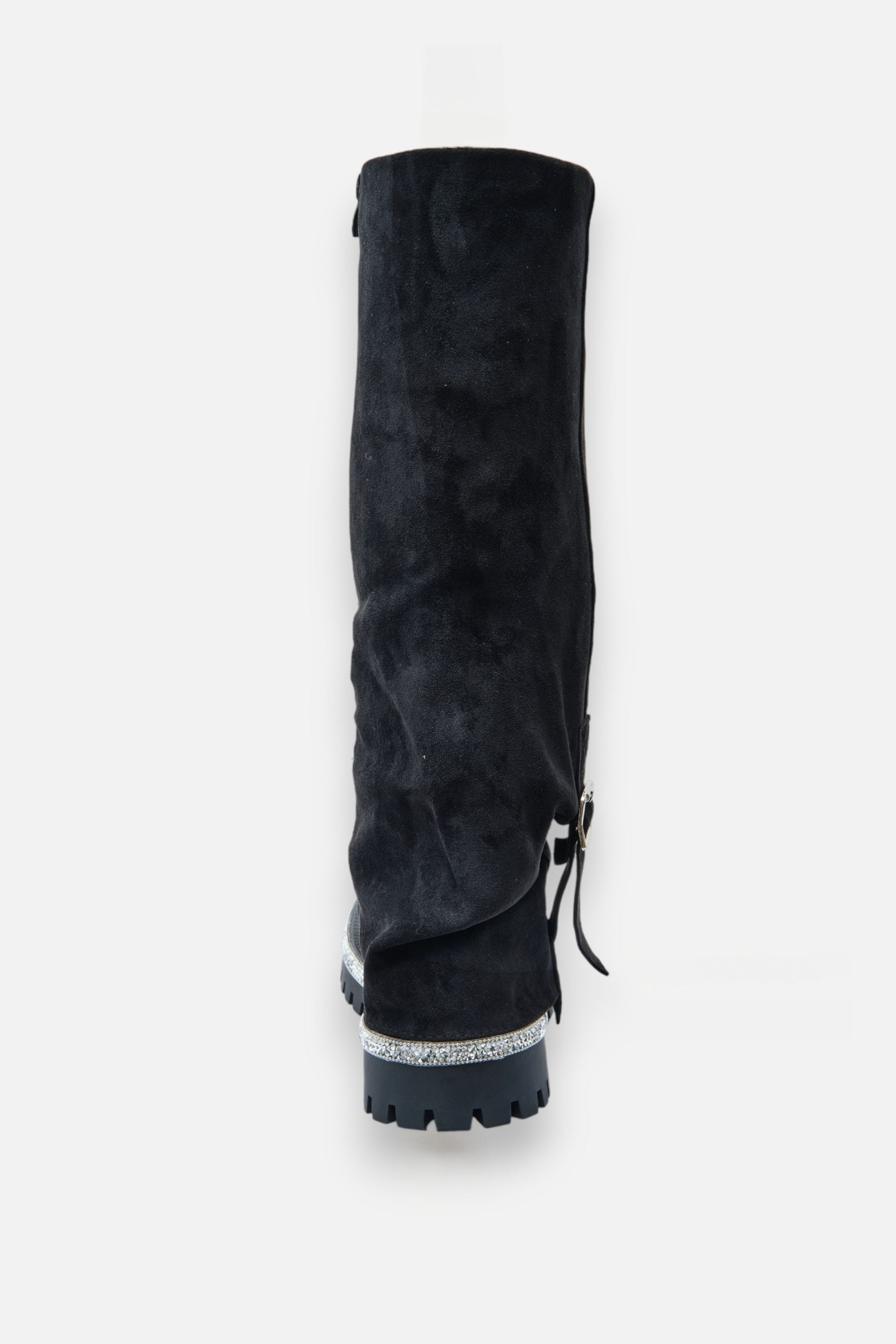 Kristallverzierte Wild Obsession Kniestrümpfe in Schwarz für mutige Auftritte. 8