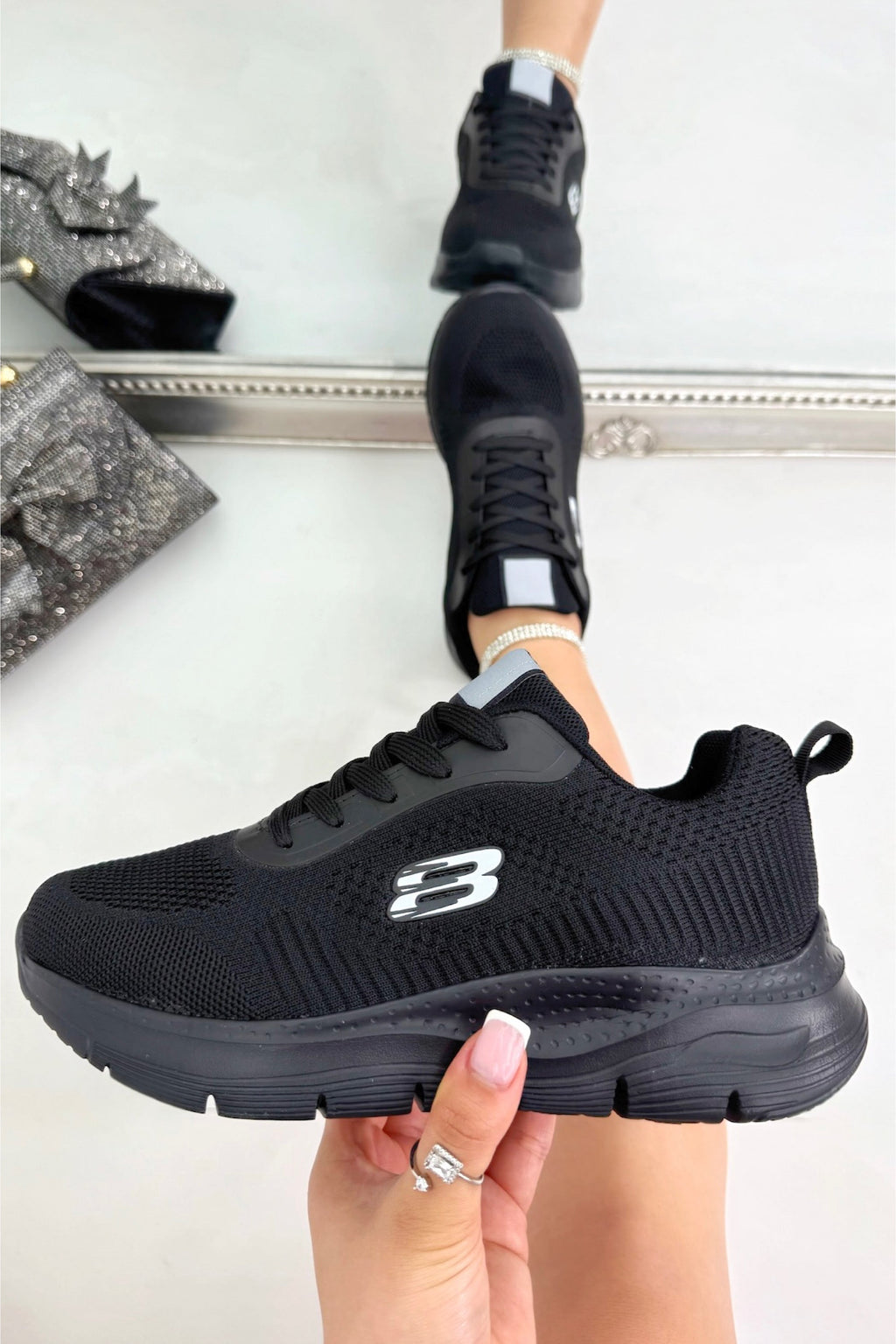 Schnürschuhe Schwarz für den Alltag 3