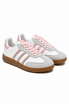 Sneaker Pink mit Kristallstreifen, modisch und elegant 3