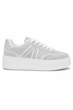 Sneaker Weiß mit Strassdetails 2