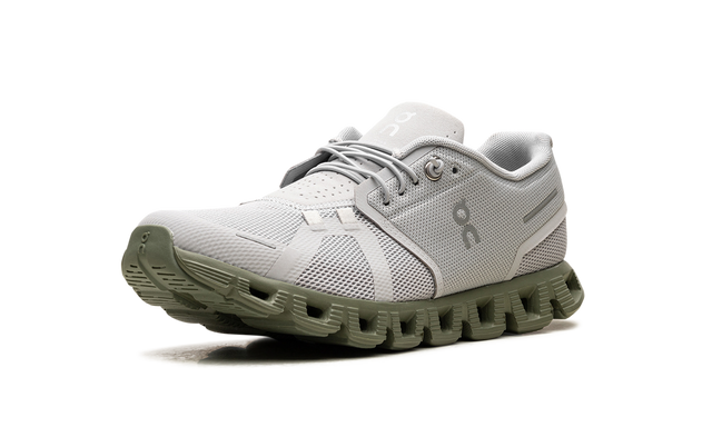 On Running Cloud 5 Sneaker in Gletschergrau und Resedagrün 4