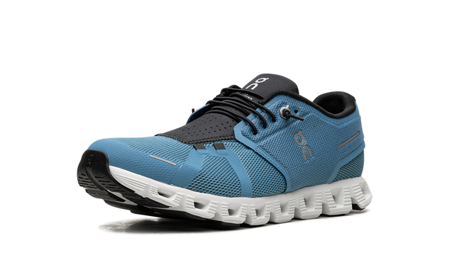 On Running Cloud 5 Sneaker in Niagara Blau und Schwarz, atmungsaktiv und leicht. 4