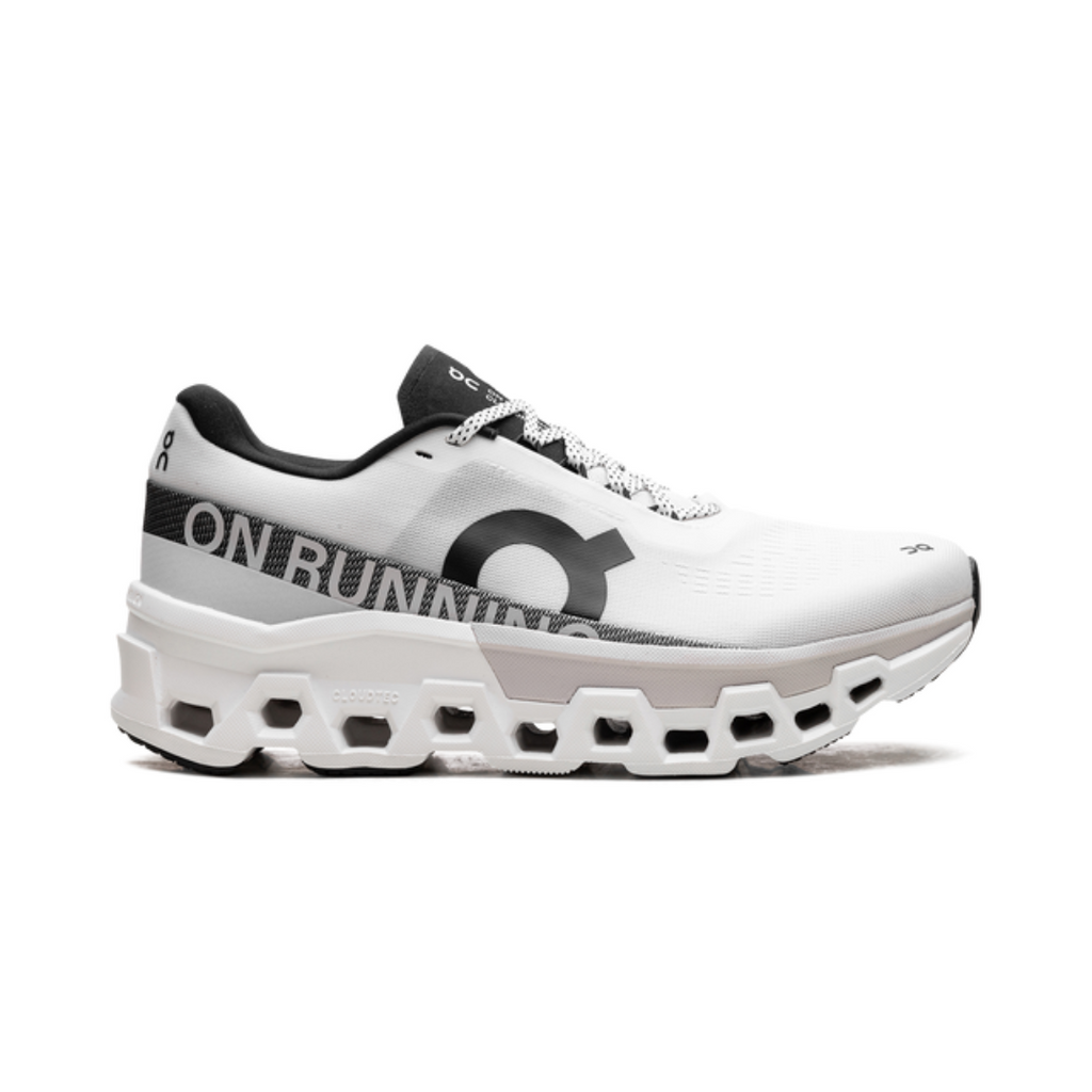 On Running Cloudmonster 2 in Frost Rock Farbe, robuste Laufschuhe für Herren.