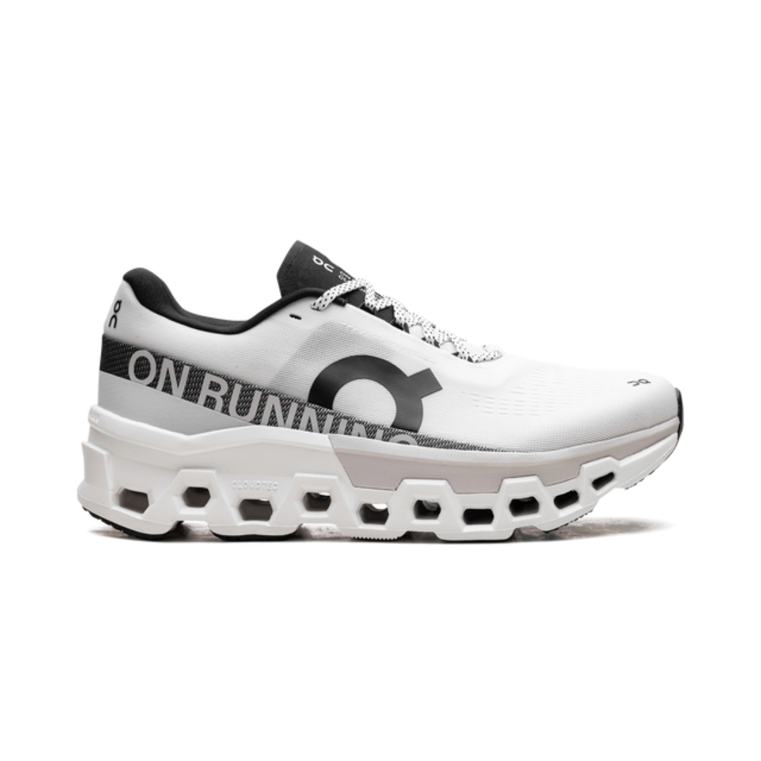 On Running Cloudmonster 2 in Frost Rock Farbe, robuste Laufschuhe für Herren.