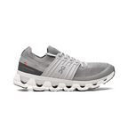 On Running Cloudswift 3 Laufschuhe in Grau und Blau, sportlich und elegant.