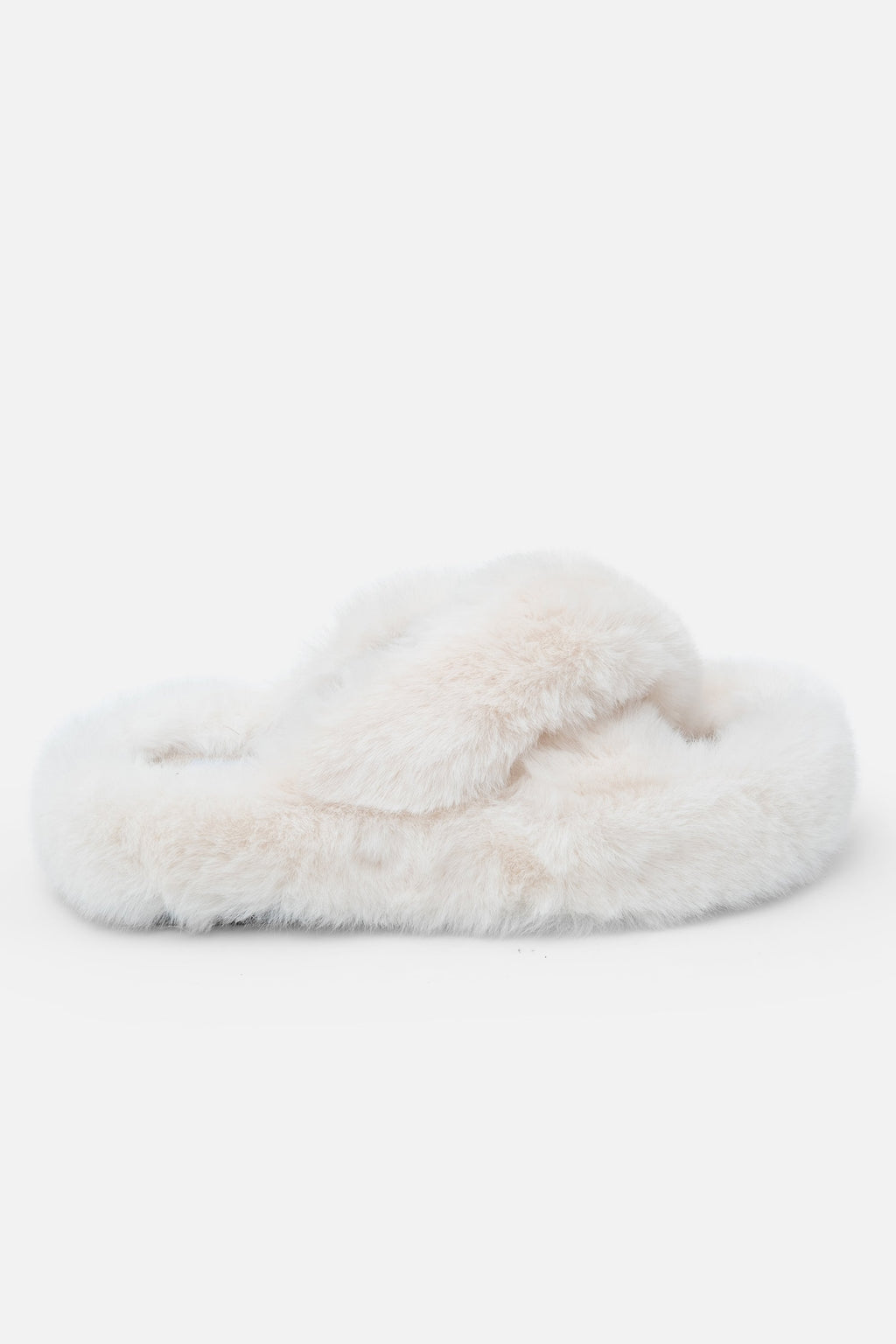 Bequeme plüschige Slipper für Damen in Nude 6