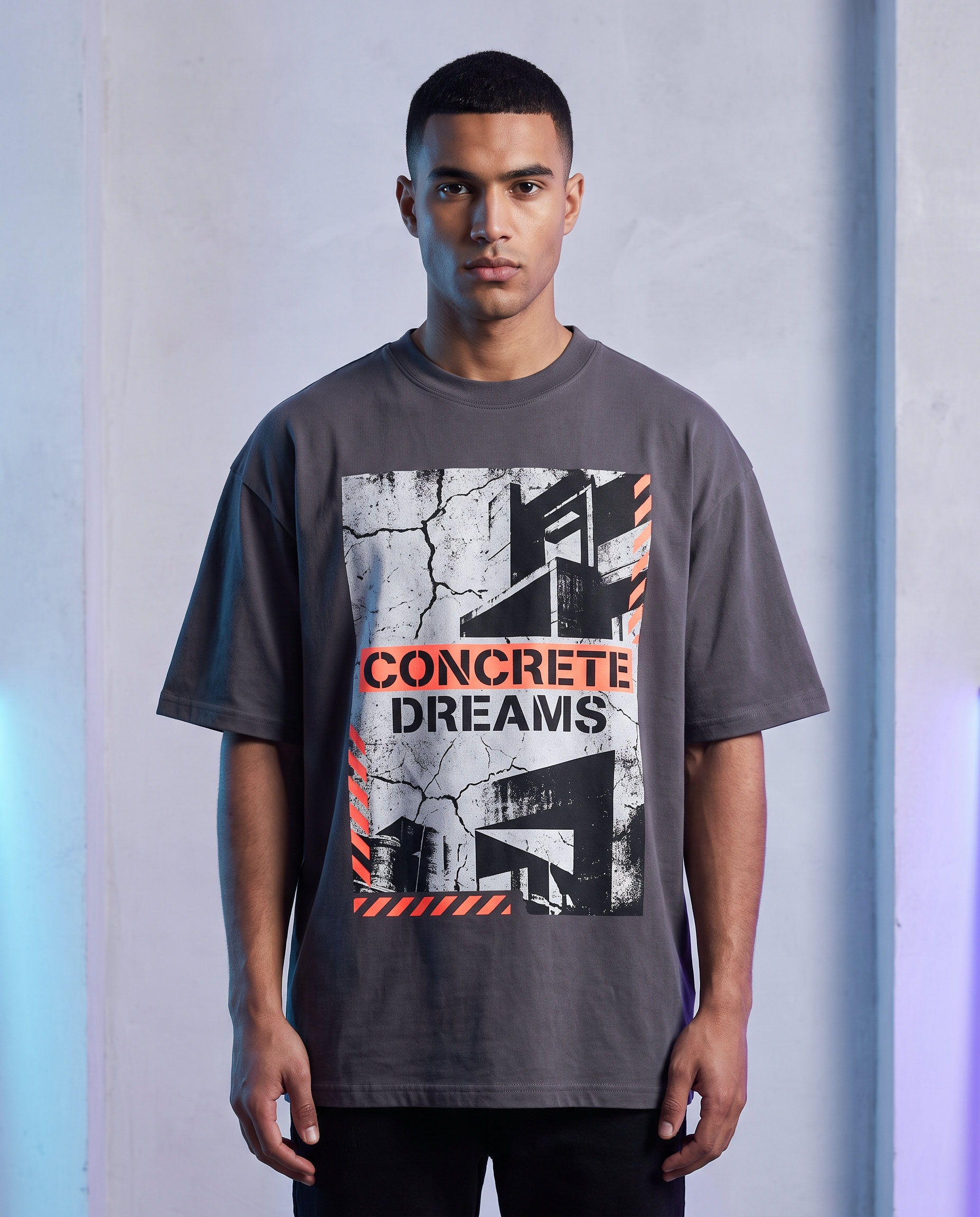 Betonträume Oversized Streetwear T-Shirt, Vorderansicht – Pursesnet