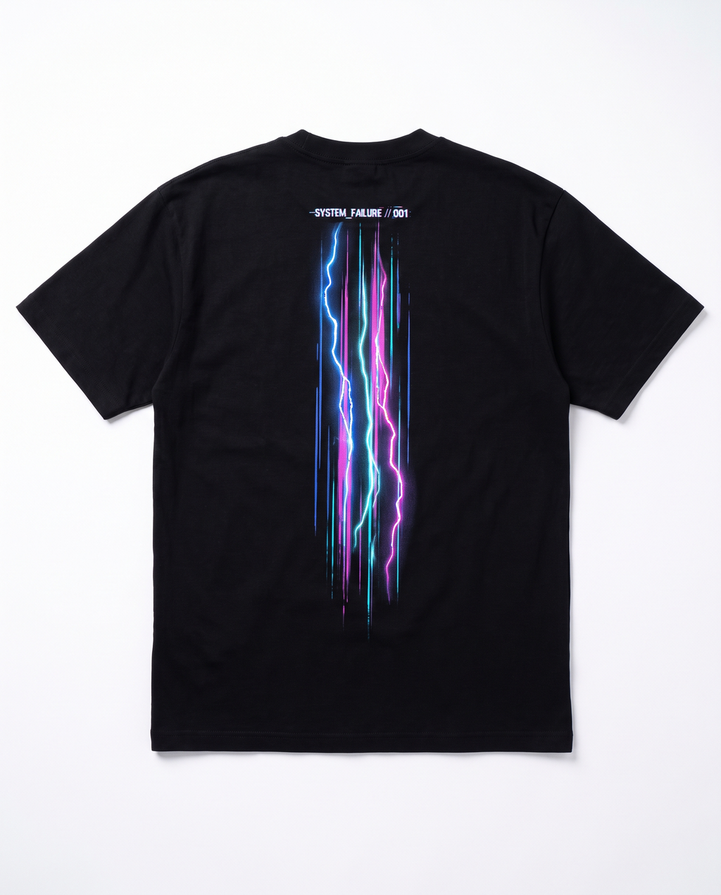 Elektrischer Puls T-Shirt, Rückseitendetail Grafikdruck – Pursesnet